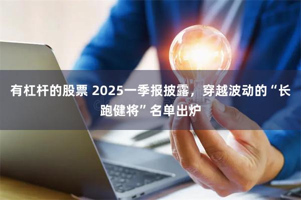 有杠杆的股票 2025一季报披露，穿越波动的“长跑健将”名单出炉